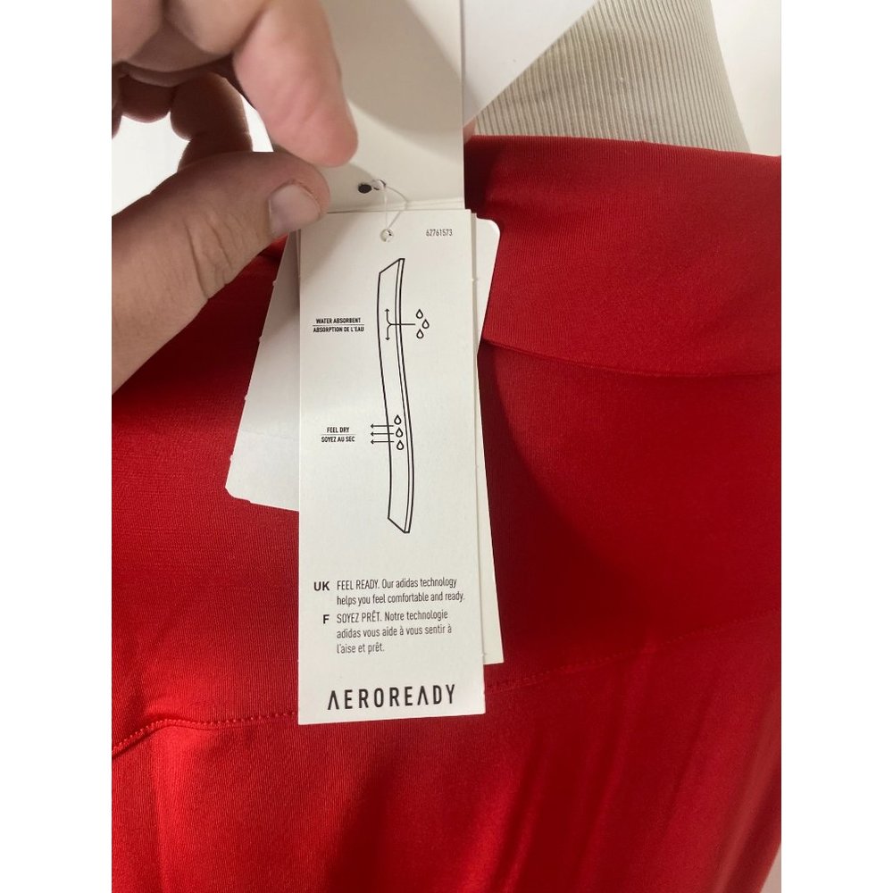 Adidas Aeroready tech mens red short sleeve Nebraska Cornhuskers polo shirt - Picture 8 of 10